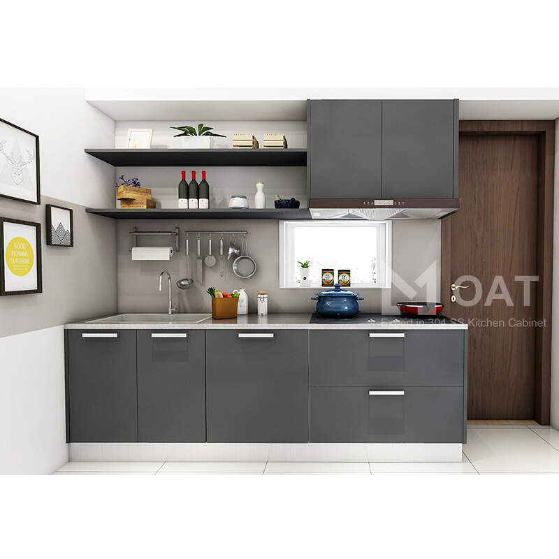 OAT 304 stainless steel kitchen cabinet design Manufactu...
